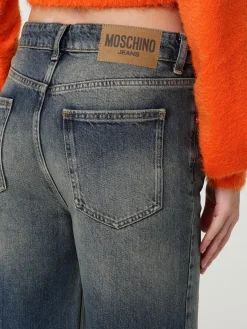 Jeans a zampa Moschino Jeans in denim