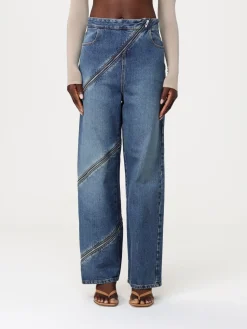 Jeans AlaÏa in cotone con zip