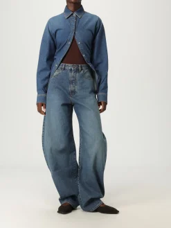Jeans baggy AlaÏa in denim