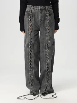 Jeans baggy con criss cross Rotate in cotone bio