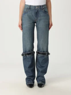 Jeans Coperni in denim con fettucce