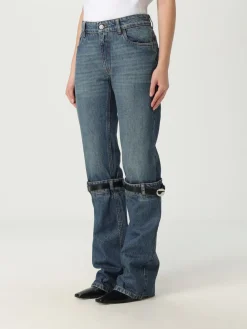 Jeans Coperni in denim con fettucce