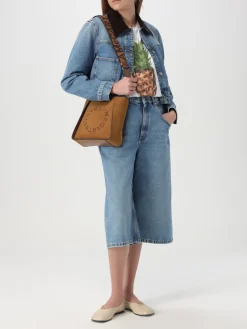 Jeans crop Stella McCartney a vita media