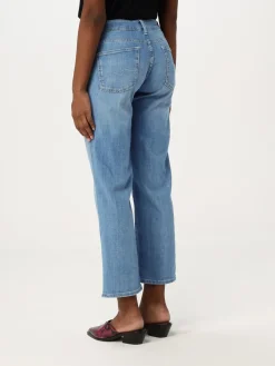 Jeans cropped 7 For All Mankind in denim