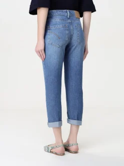 Jeans cropped Dondup in denim