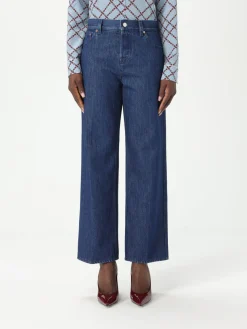 Jeans cropped Gucci in denim