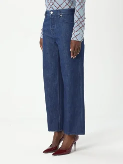 Jeans cropped Gucci in denim