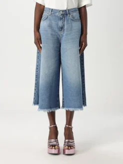 Jeans cropped Pinko in denim