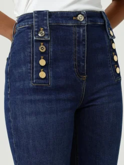 Jeans Elisabetta Franchi in denim di misto cotone