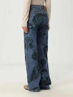 Jeans Etro in denim con motivo Paisley