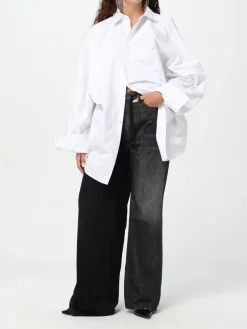 Jeans Fifty-Fifty Balenciaga in denim di cotone