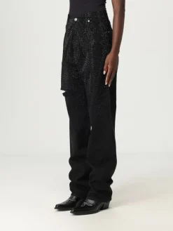 Jeans Golden Goose in denim con strass