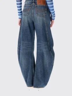 Jeans Jean Paul Gaultier in denim di cotone