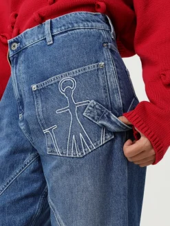 Jeans JW Anderson in denim di cotone