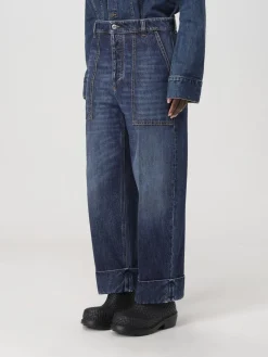 Jeans Medium Washed Cargo Denim Bottega Veneta