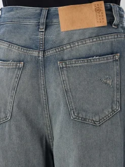 Jeans MM6 Maison Margiela in denim con coulisse