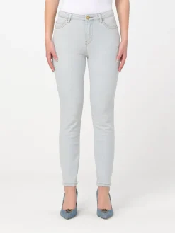 Jeans Pinko in denim con logo ricamato