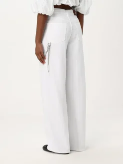 Jeans Pinko in denim con dettaglio chian gioiello