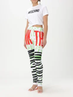 Leggings Moschino Couture in cotone stretch stampato