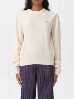 Maglia a girocollo con logo Maison Kitsuné