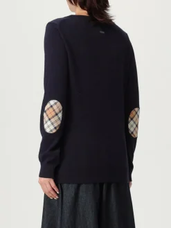 Maglia a girocollo con toppa check Barbour