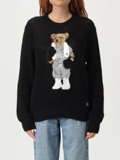 Maglia a girocollo in cotone con logo Teddy Polo Ralph Lauren