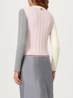 Maglia a girocollo in lana a coste Thom Browne