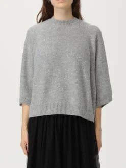 Maglia a girocollo in lana vergine e cashmere Fabiana Filippi