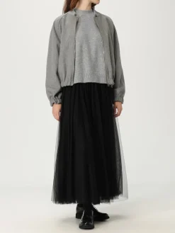 Maglia a girocollo in lana vergine e cashmere Fabiana Filippi