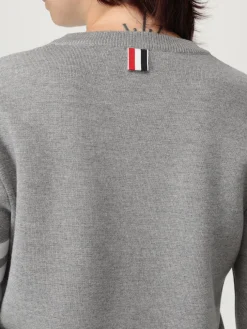 Maglia a girocollo in lana con banda 4-bar Thom Browne
