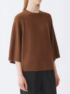 Maglia a girocollo in lana vergine e cashmere Fabiana Filippi