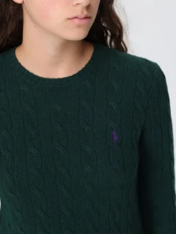 Maglia a girocollo in lana e cashmere con logo ricamato Polo Ralph Lauren
