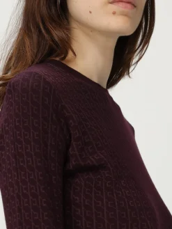 Maglia a girocollo in lana vergine Elisabetta Franchi