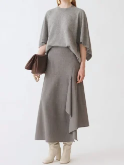 Maglia a girocollo in lana vergine e cashmere Fabiana Filippi