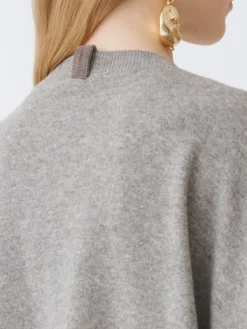 Maglia a girocollo in lana vergine e cashmere Fabiana Filippi