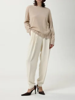 Maglia a girocollo in lana vergine e seta Fabiana Filippi