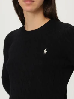 Maglia a girocollo in lana e cashmere con logo ricamato Polo Ralph Lauren