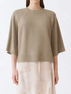 Maglia a girocollo in lana vergine e cashmere Fabiana Filippi