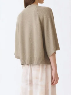 Maglia a girocollo in lana vergine e cashmere Fabiana Filippi