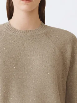 Maglia a girocollo in lana vergine e cashmere Fabiana Filippi