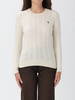 Maglia a girocollo in lana e cashmere con logo ricamato Polo Ralph Lauren