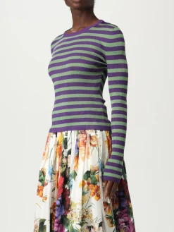 Maglia a girocollo in viscosa a righe Dolce & Gabbana