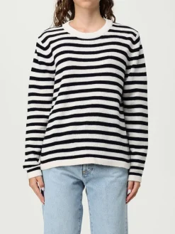 Maglia a righe in lana e cashmere Allude