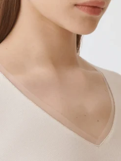 Maglia a v basic in cotone Fabiana Filippi