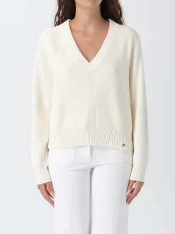 Maglia a v Victoria Victoria Beckham in misto cotone