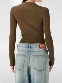 Maglia Diesel in viscosa a coste Oval D