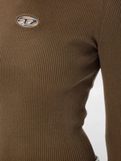 Maglia Diesel in viscosa a coste Oval D