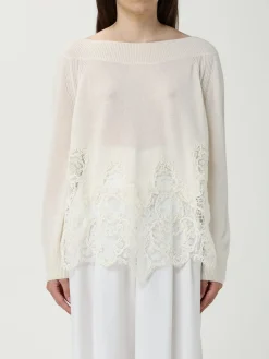 Maglia Ermanno Scervino in cashmere e pizzo