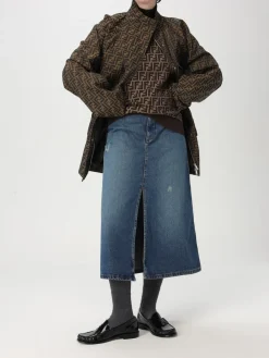 Maglia Fendi in misto cotone con motivo monogram