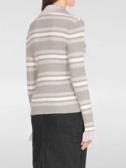 Maglia Self-Portrait in misto viscosa a righe